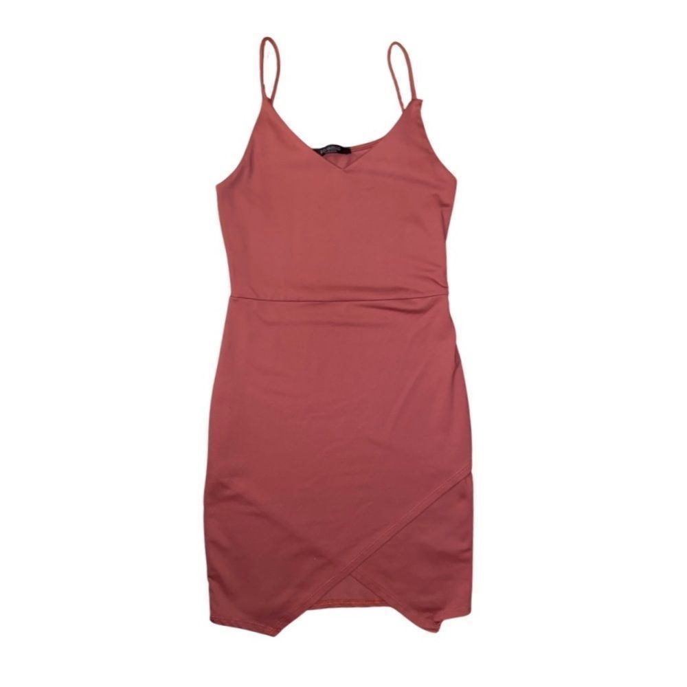 Solemio Pink/Red Bodycon Dress - Size S
